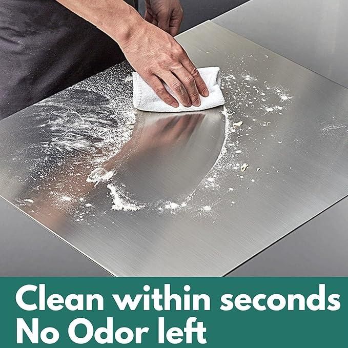 Stainless Steel Chopping Board (35x31cm) Package Contains : It has 1 Piece of Material
