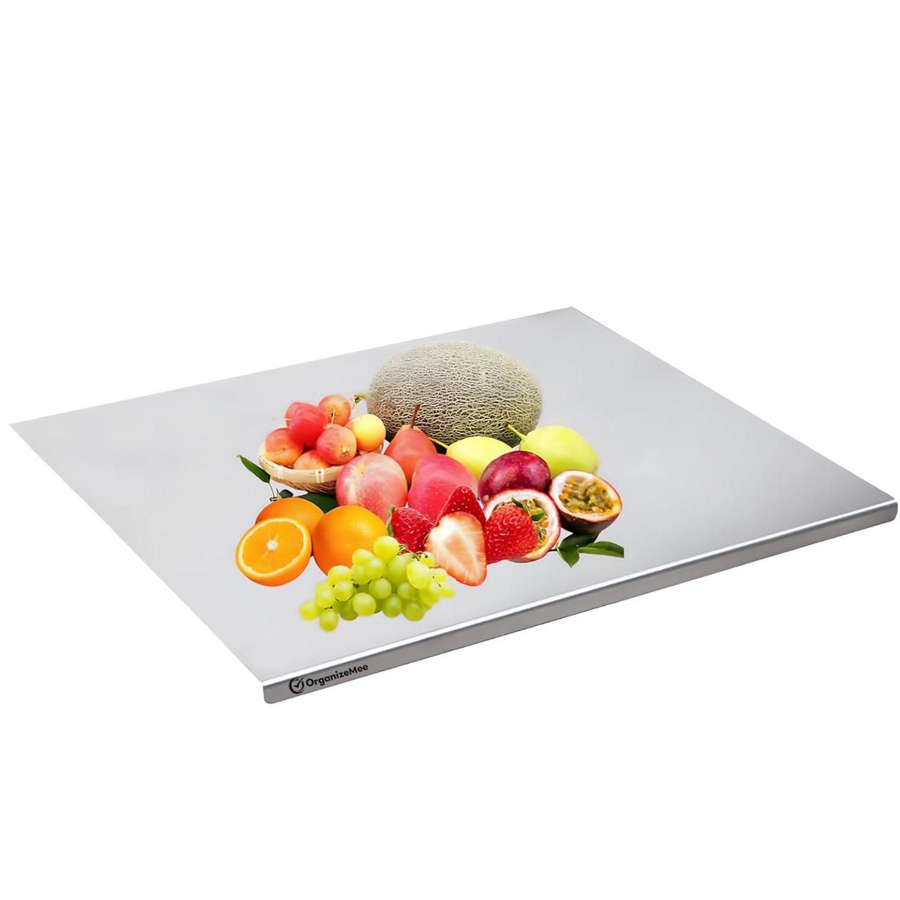 Stainless Steel Chopping Board (35x31cm) Package Contains : It has 1 Piece of Material