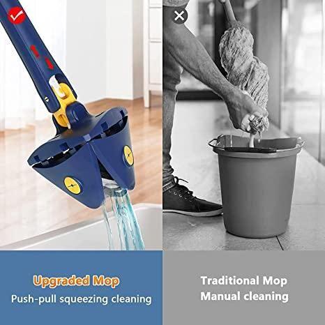 Nextgenstore 360° Rotatable Triangle Mop — Clean Corners Like a Pro