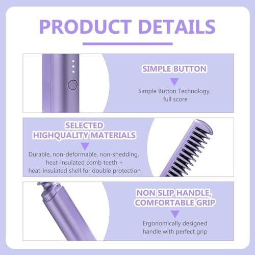 Nextgenstore Rechargeable PHLYPONN Wireless Straightening Comb