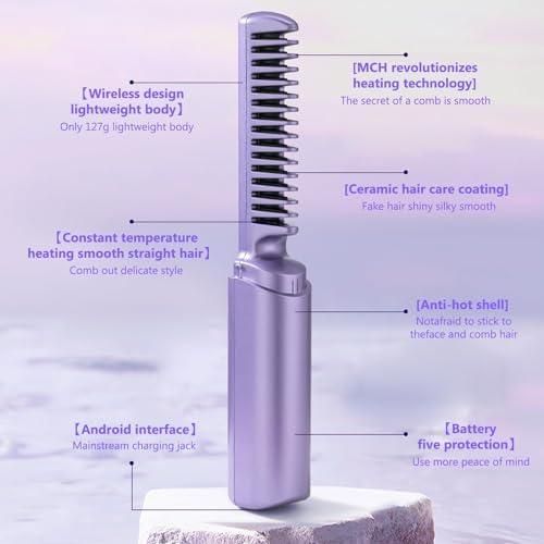 Nextgenstore Rechargeable PHLYPONN Wireless Straightening Comb