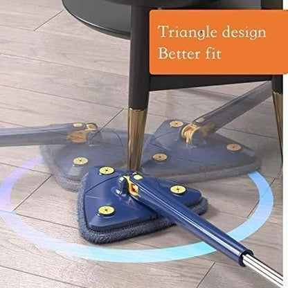 Nextgenstore 360° Rotatable Triangle Mop — Clean Corners Like a Pro